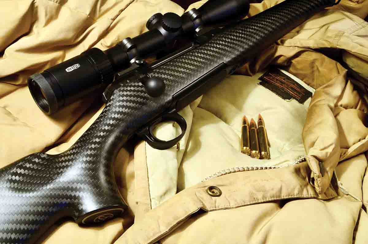 The Highland XTC is intended primarily as a mountain rifle, and in .308 Winchester weighs only 5.4 pounds.